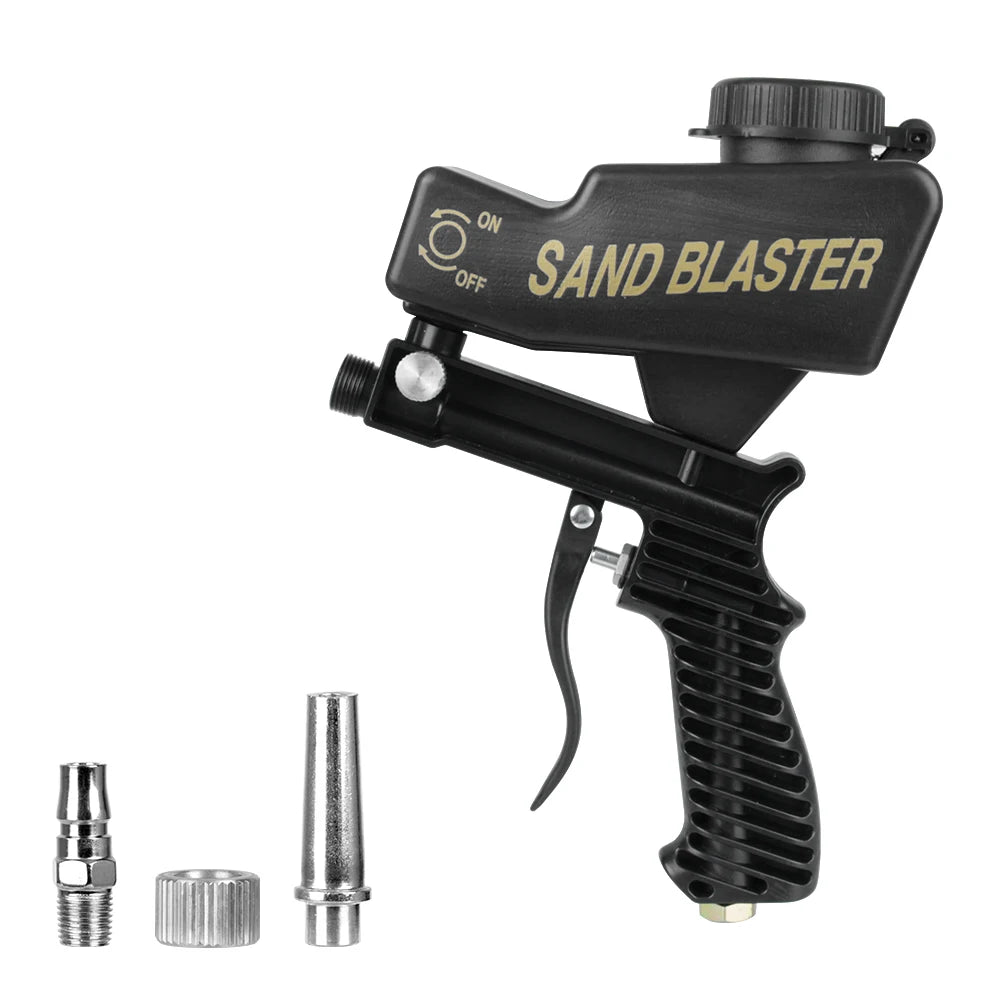 Adjustable Pneumatic Gravity Sandblasting Gun Set 7090a-black by HitMyNeed