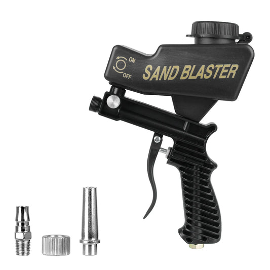 Adjustable Pneumatic Gravity Sandblasting Gun Set 7090a-black by HitMyNeed
