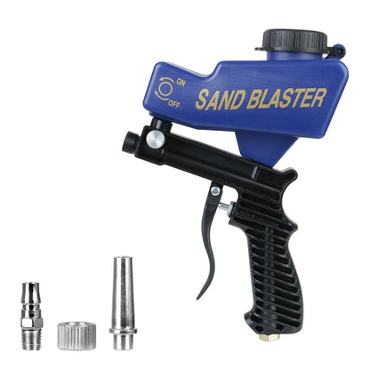 Adjustable Pneumatic Gravity Sandblasting Gun Set 7090a-blue by HitMyNeed