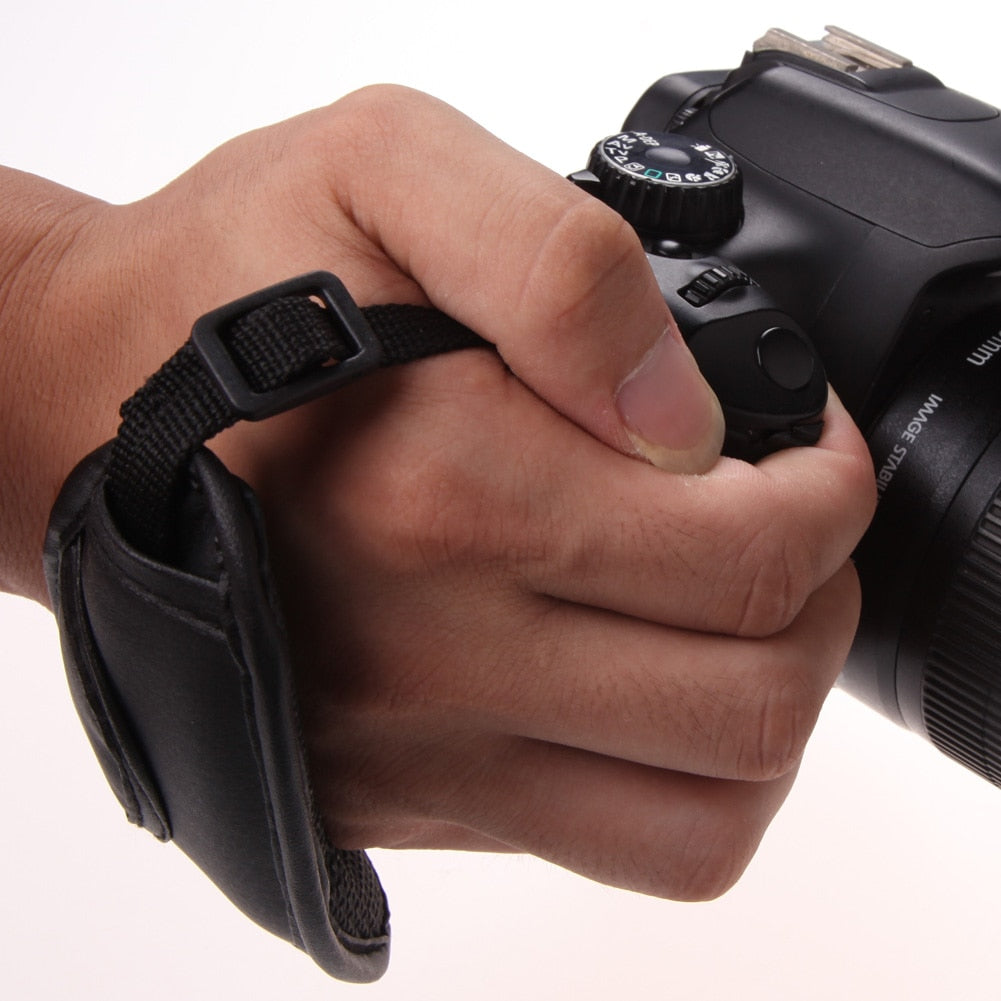 Adjustable PU Leather Hand Strap Camera Grip by HitMyNeed