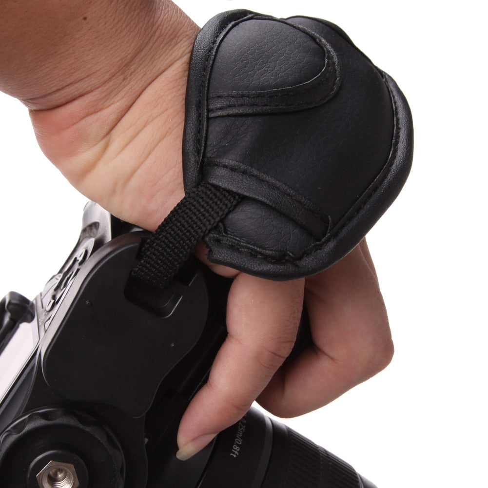 Adjustable PU Leather Hand Strap Camera Grip by HitMyNeed