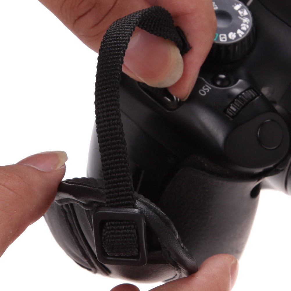 Adjustable PU Leather Hand Strap Camera Grip by HitMyNeed