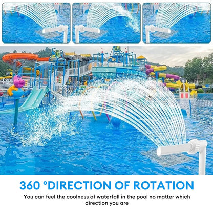 Adjustable PVC Waterfall Fountain Kit for Pools & Spas by HitMyNeed