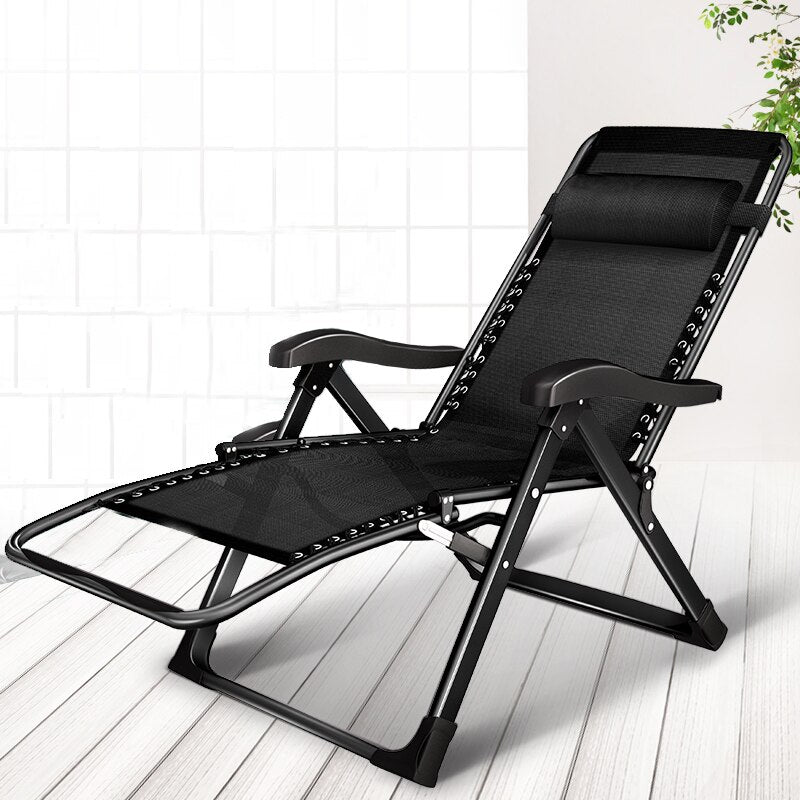Adjustable Recliner Chair with Cup Holder & Pillow by HitMyNeed