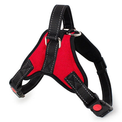 Adjustable Reflective Dog Harness for All Sizes red s by HitMyNeed