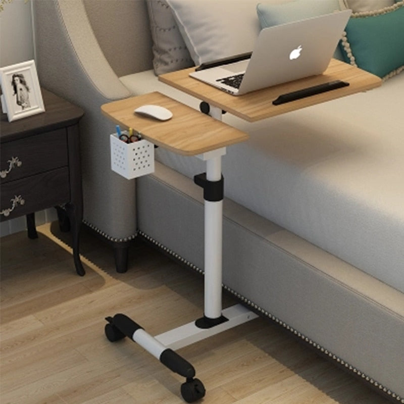 Adjustable Rolling Laptop Desk with Mouse Tray by HitMyNeed
