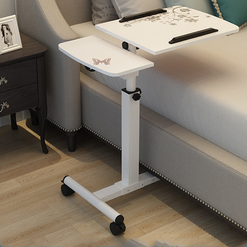 Adjustable Rolling Laptop Desk with Mouse Tray by HitMyNeed