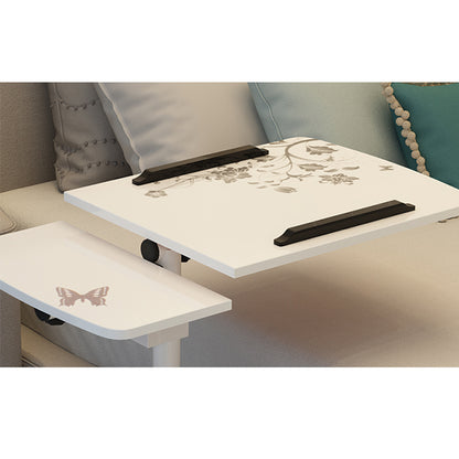 Adjustable Rolling Laptop Desk with Mouse Tray by HitMyNeed