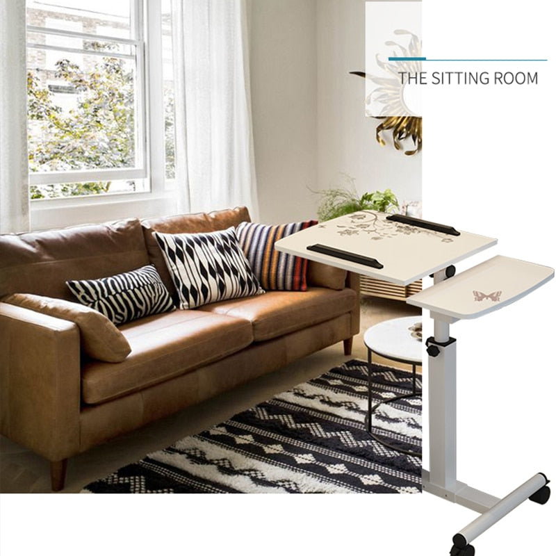 Adjustable Rolling Laptop Desk with Mouse Tray by HitMyNeed