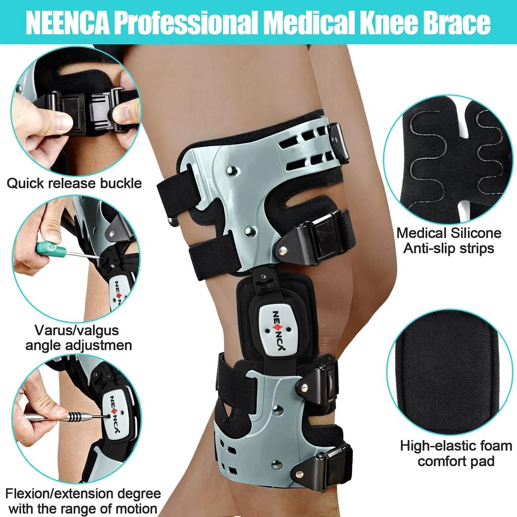 Adjustable ROM Knee Brace for Arthritis & Recovery by HitMyNeed