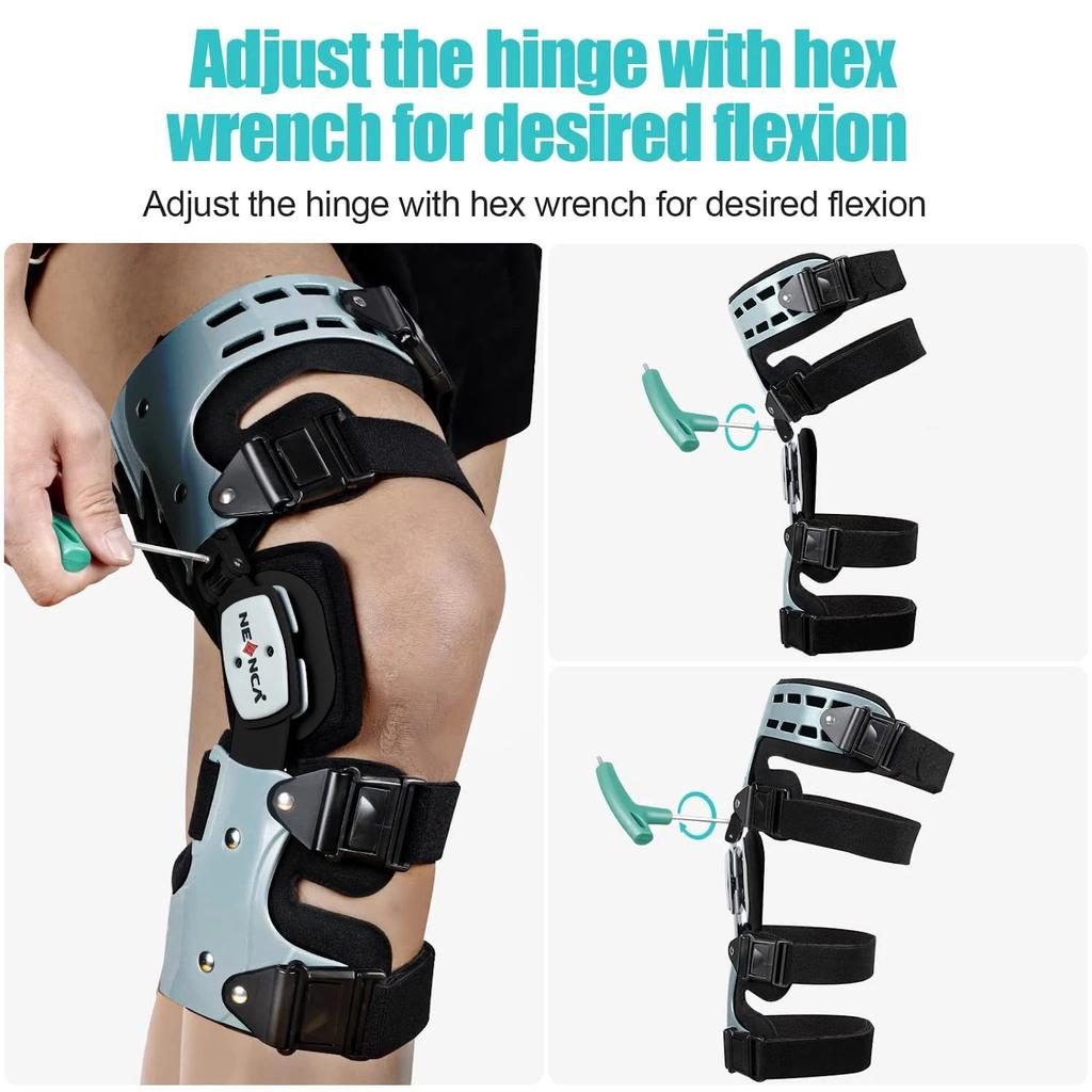 Adjustable ROM Knee Brace for Arthritis & Recovery by HitMyNeed
