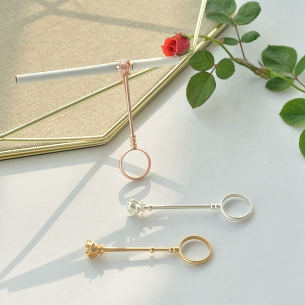 Adjustable Rose Design Cigarette Holder Ring by HitMyNeed
