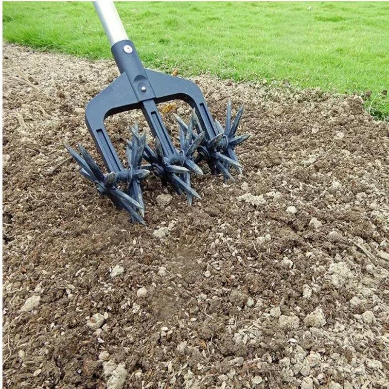 Adjustable Rotary Garden Cultivator & Lawn Tiller by HitMyNeed