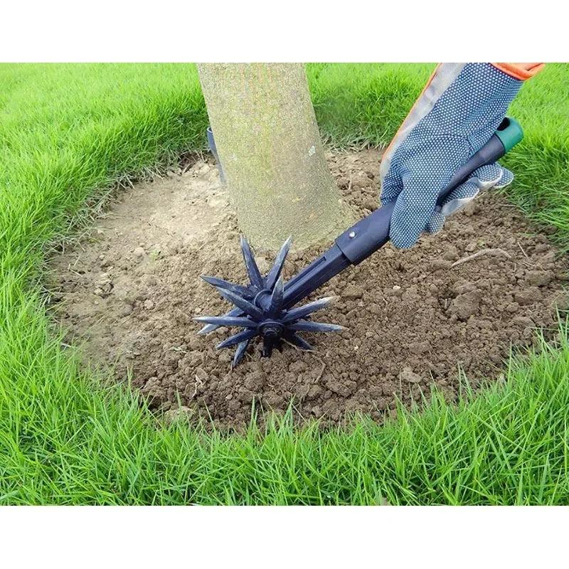 Adjustable Rotary Garden Cultivator & Lawn Tiller by HitMyNeed