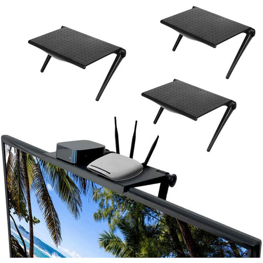 Adjustable Screen Top Shelf for TV & Monitor Large by HitMyNeed