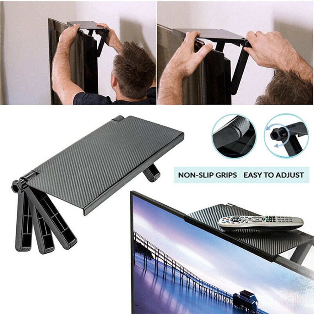 Adjustable Screen Top Shelf Rack Organizer by HitMyNeed