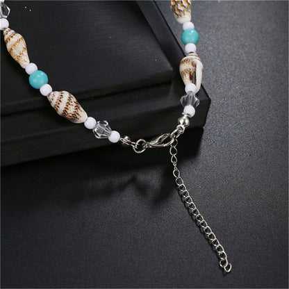 Adjustable Shell and Starfish Anklet for Women by HitMyNeed