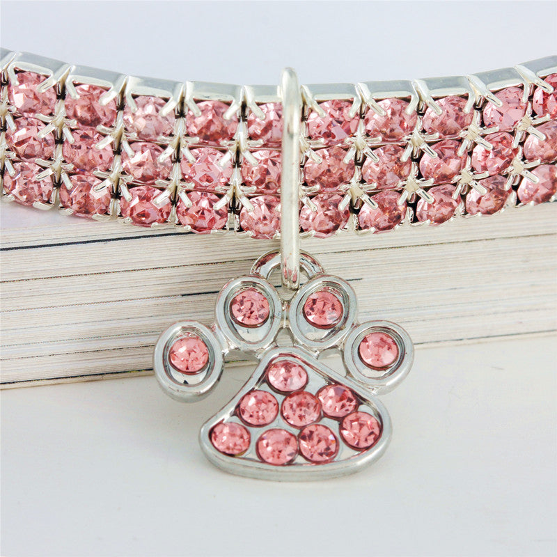Adjustable Shiny Rhinestone Cat Collar by HitMyNeed