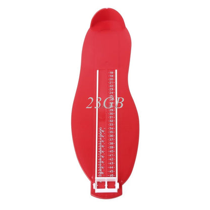 Adjustable Shoe Measuring Tool for Adults & Kids red by HitMyNeed