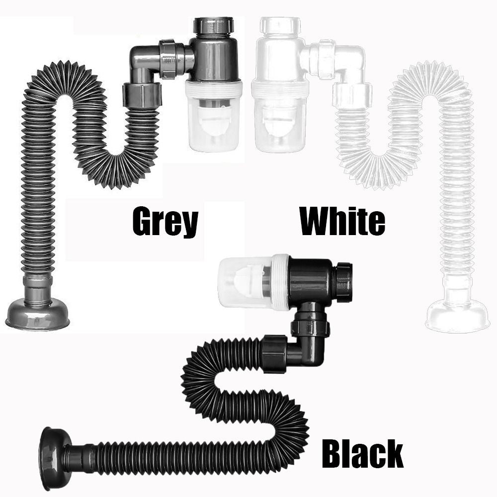 Adjustable Sink Deodorant Drain Pipe with Strainer by HitMyNeed
