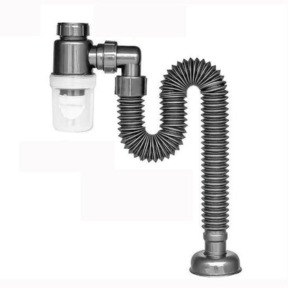 Adjustable Sink Deodorant Drain Pipe with Strainer grey by HitMyNeed