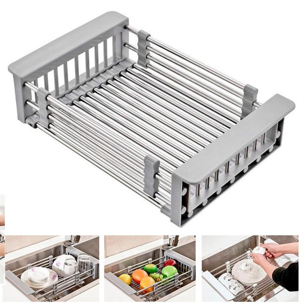 Adjustable Sink Drying Rack Kitchen Basket by HitMyNeed