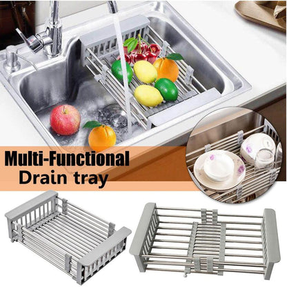 Adjustable Sink Drying Rack Kitchen Basket by HitMyNeed