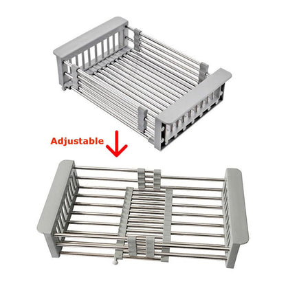 Adjustable Sink Drying Rack Kitchen Basket by HitMyNeed