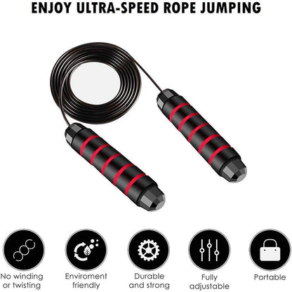 Adjustable Skipping Rope for Fitness Training by HitMyNeed