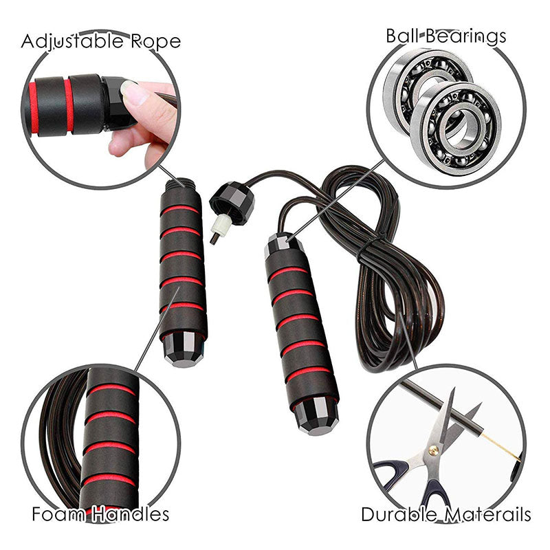 Adjustable Skipping Rope for Fitness Training by HitMyNeed