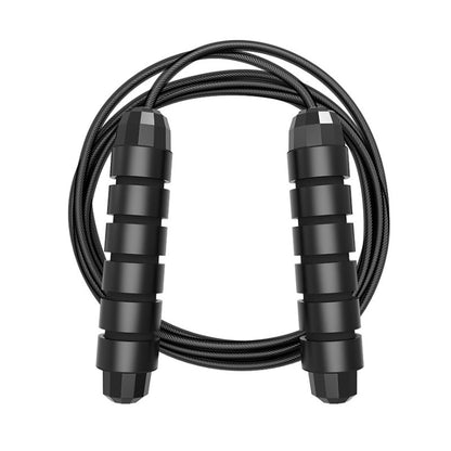 Adjustable Skipping Rope for Fitness Training black by HitMyNeed