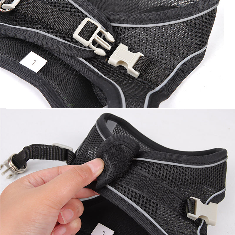 Adjustable Small Dog Harness and Leash Set by HitMyNeed