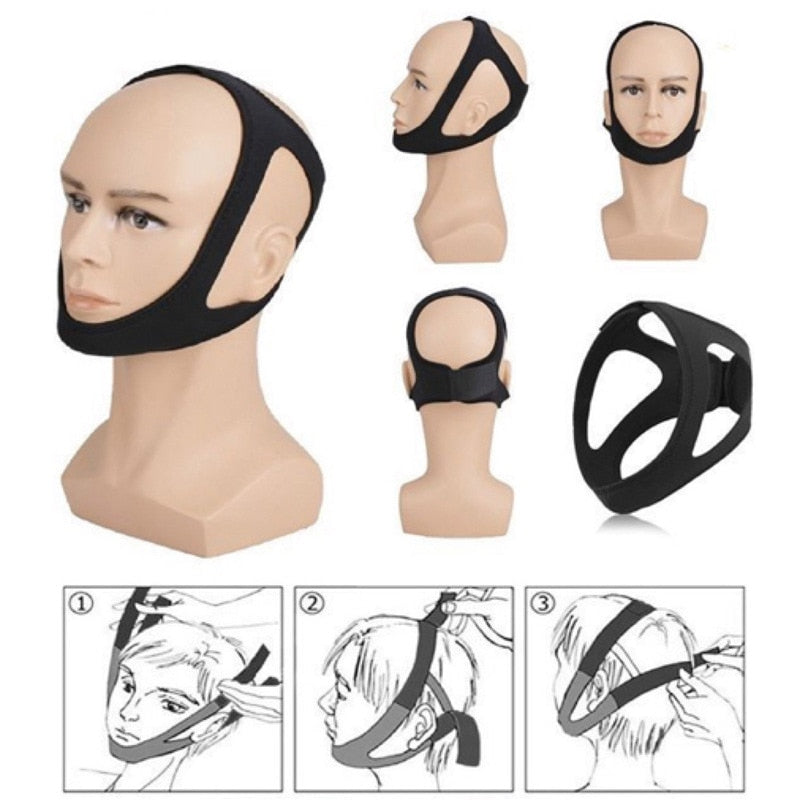 Adjustable Snoring Chin Strap Jaw Support by HitMyNeed
