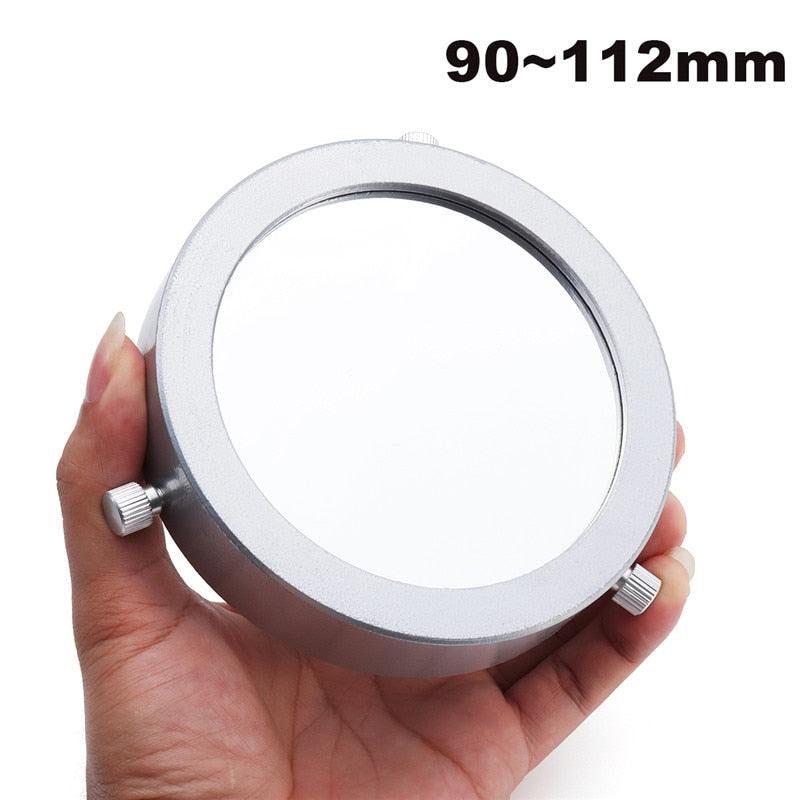 Adjustable Solar Filter Metal Film Cover 90-112mm by HitMyNeed