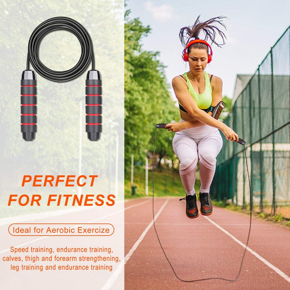 Adjustable Speed Jump Rope for Training & Fitness by HitMyNeed