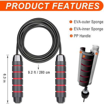 Adjustable Speed Jump Rope for Training & Fitness by HitMyNeed