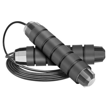 Adjustable Speed Jump Rope for Training & Fitness black by HitMyNeed