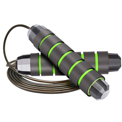 Adjustable Speed Jump Rope for Training & Fitness green by HitMyNeed