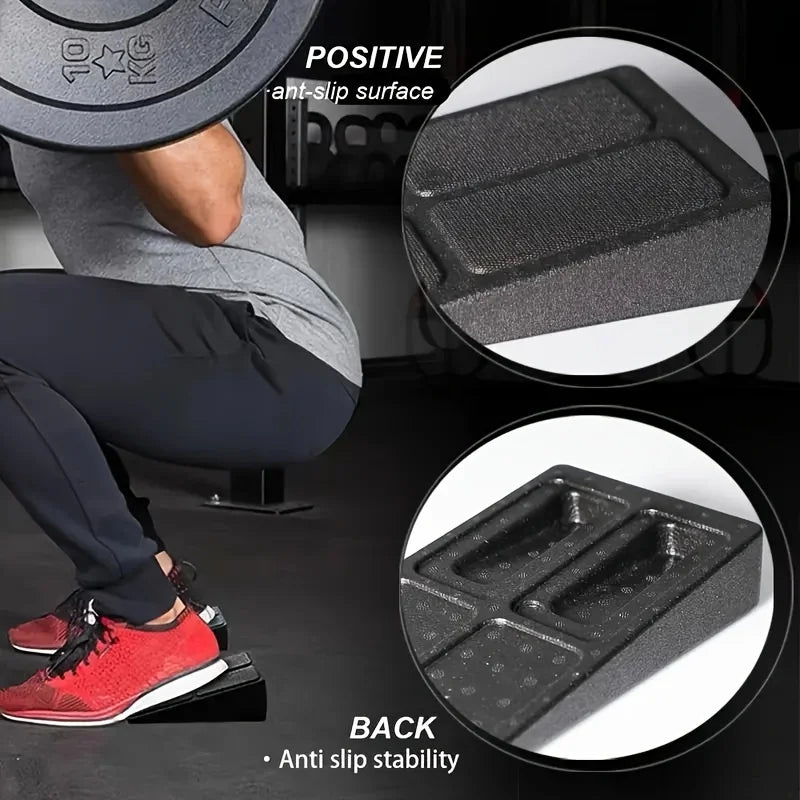 Adjustable Squat Wedge & Calf Stretch Yoga Block Set by HitMyNeed
