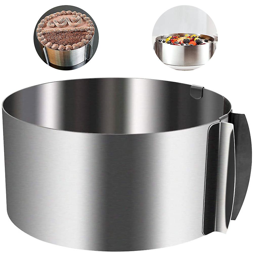 Adjustable Stainless Steel Cake Baking Ring 15-30cm by HitMyNeed