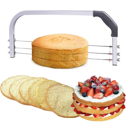 Adjustable Stainless Steel Cake Layer Slicer Tool by HitMyNeed