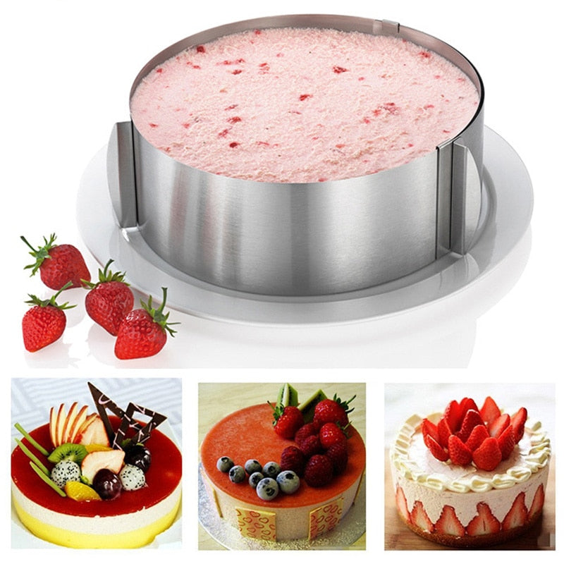 Adjustable Stainless Steel Cake Ring Mold 16-30 cm by HitMyNeed