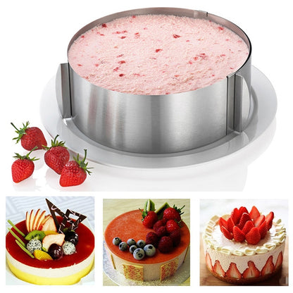 Adjustable Stainless Steel Cake Ring Mold 16-30 cm by HitMyNeed