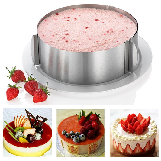 Adjustable Stainless Steel Cake Ring Mold 16-30 cm by HitMyNeed