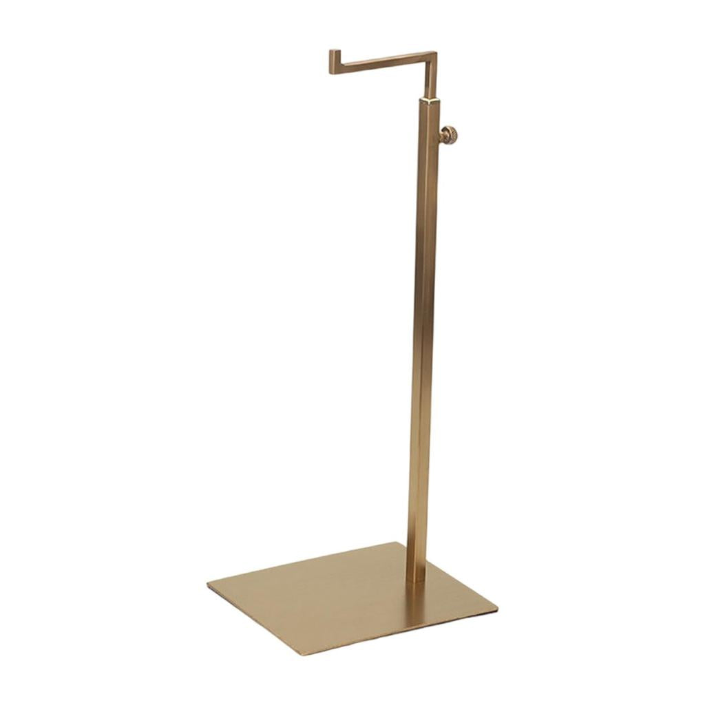 Adjustable Stainless Steel Handbag Display Stand gold-drawing by HitMyNeed