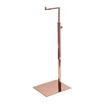 Adjustable Stainless Steel Handbag Display Stand rose-gold-mirror by HitMyNeed