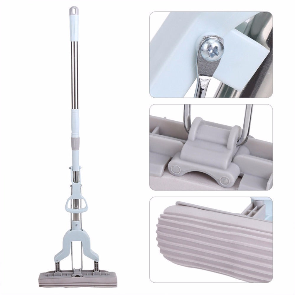 Adjustable Stainless Steel Sponge Mop by HitMyNeed