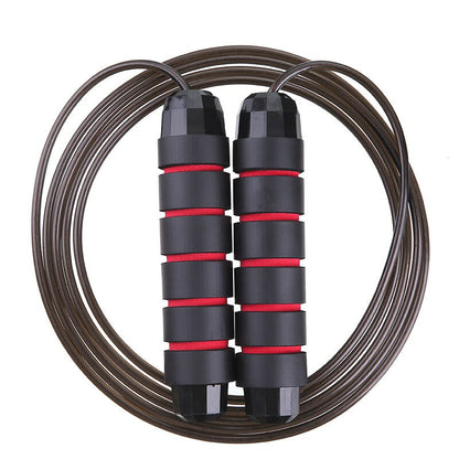 Adjustable Steel Speed Jump Rope with Foam Handles by HitMyNeed