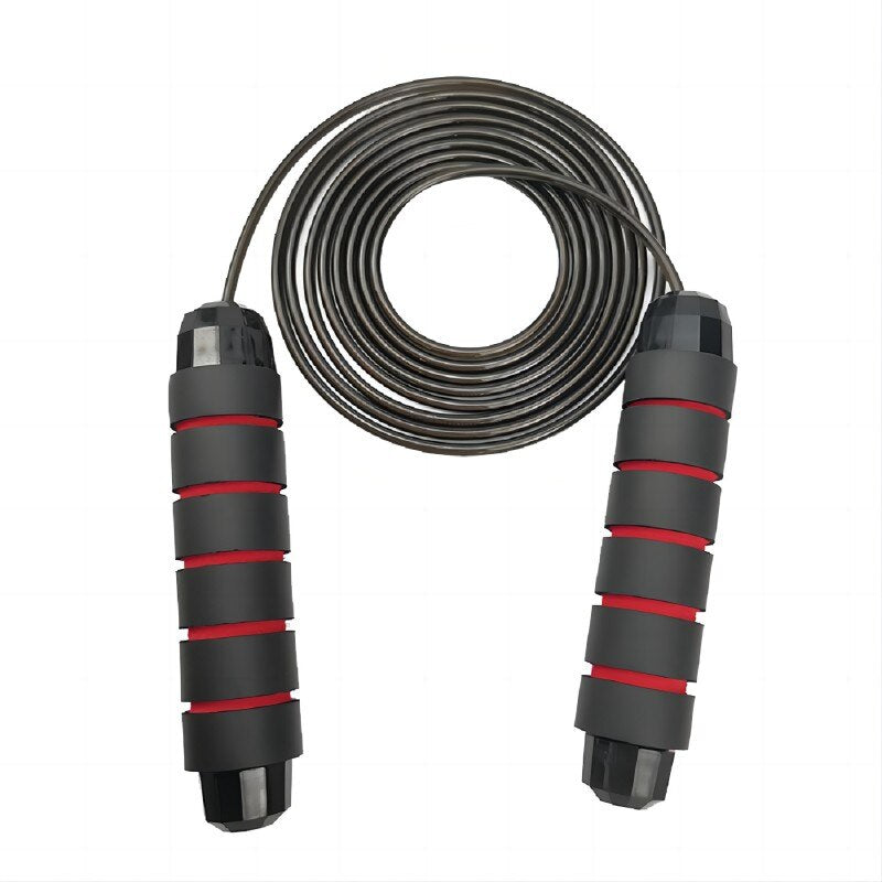 Adjustable Steel Speed Jump Rope with Foam Handles by HitMyNeed