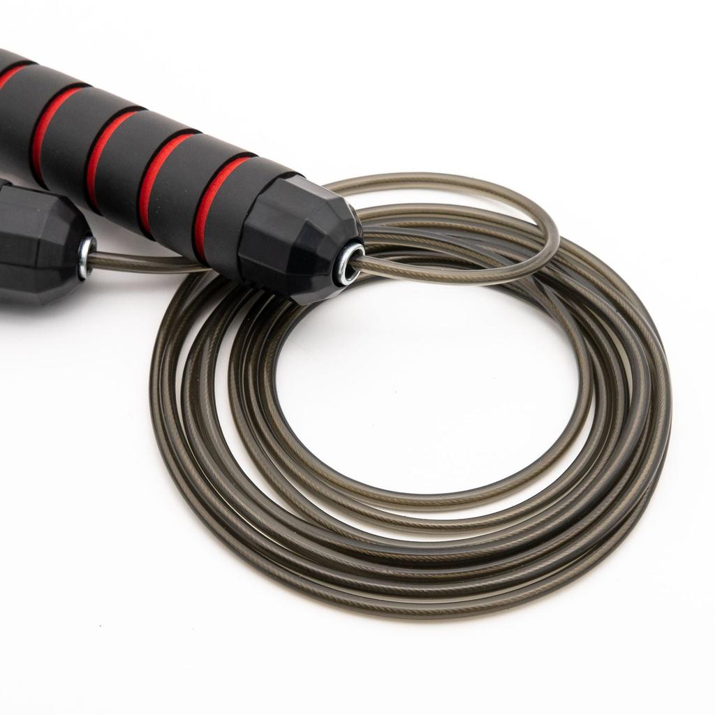 Adjustable Steel Speed Jump Rope with Foam Handles by HitMyNeed